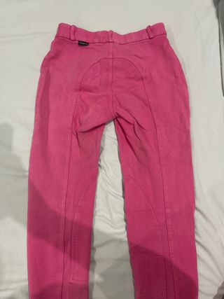 Pantalones equitacion niña rosa fucsia