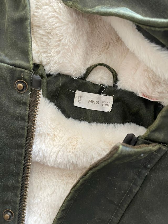 Chaqueta MNG verde oliva niño /a 98cm