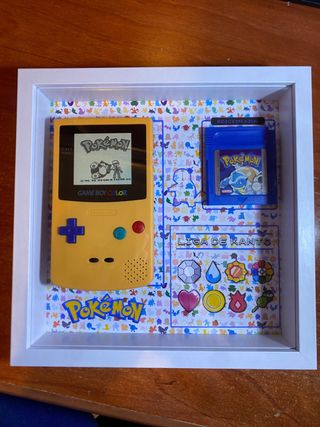 Cuadro Game Boy Color Pokémon Azul