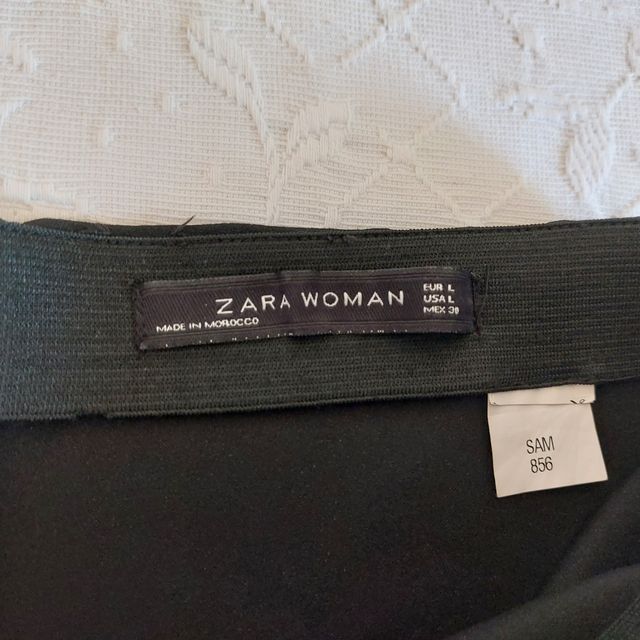 Minifalda negra Zara - Talla L
