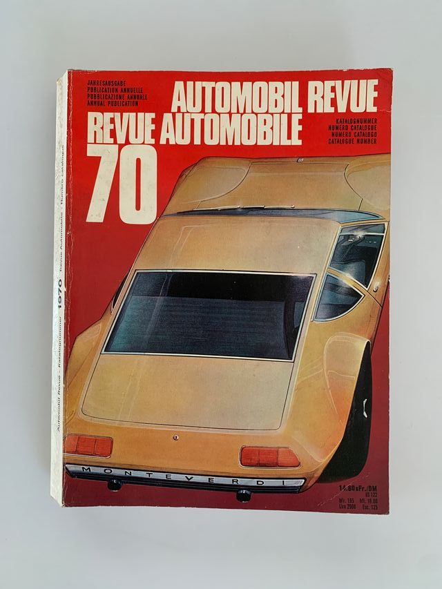 Revista Catálogo Automobil Revue Año 1970