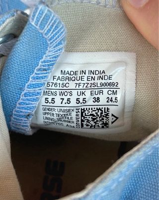 Converse All Star Alte Azzurre 38