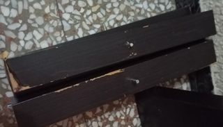 Mesa Ikea lack marrón - negro