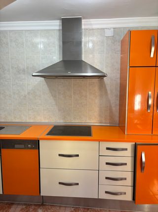 Muebles de cocina naranja