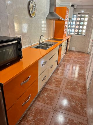 Muebles de cocina naranja