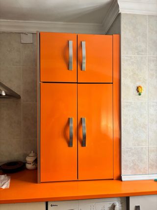 Muebles de cocina naranja
