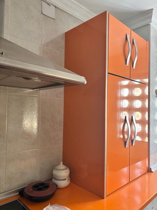 Muebles de cocina naranja
