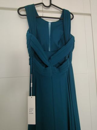 Vestido fiesta talla S - Teal