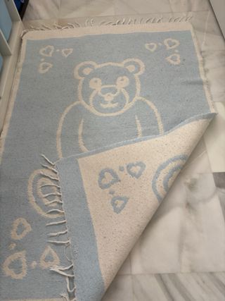 Alfombra infantil oso azul