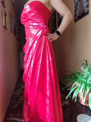 Vestido rojo largo talla 40 boda