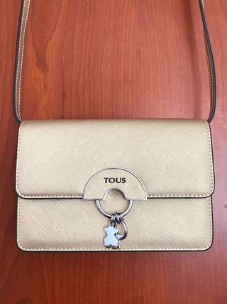 Bolso Tous dorado bandolera