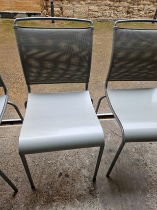 sillas cocina gris por 40 euros las 4