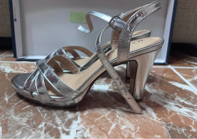 Sandali MaryPaz Silver - Tacco