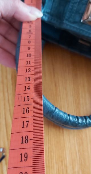 Borsa ecopelle turchese