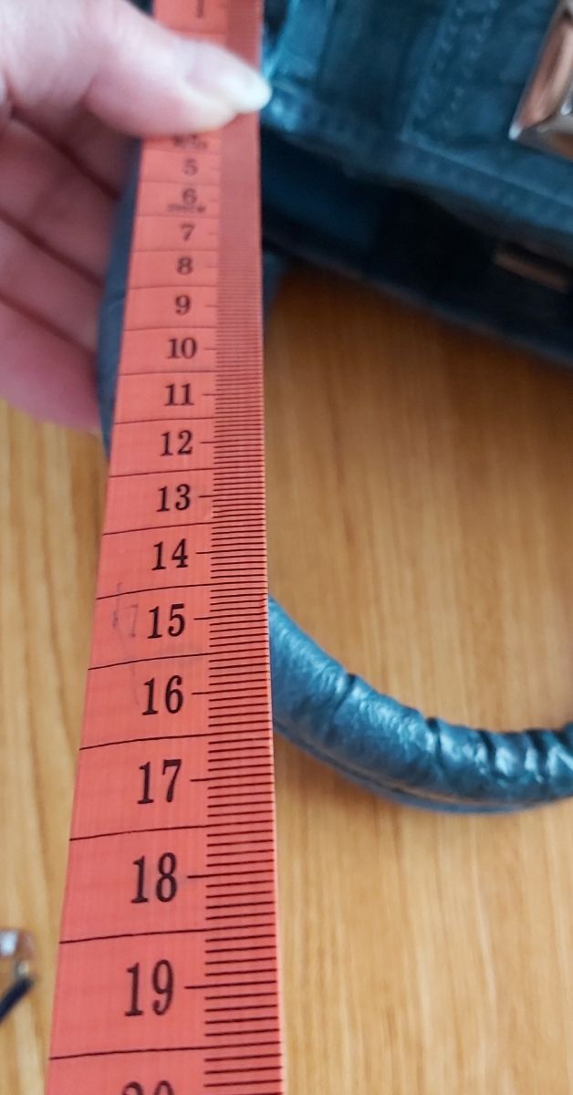 Borsa ecopelle turchese