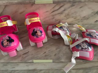 Patines Minnie Mouse + protecciones