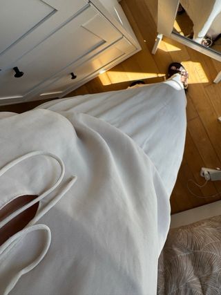 Vestido Zara blanco perlas - griego