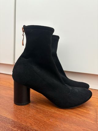 Botines negros tacón - talla 36