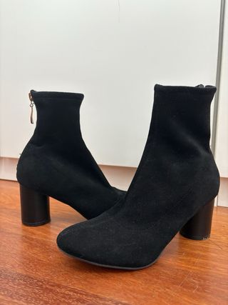 Botines negros tacón - talla 36