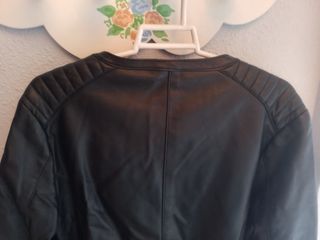 Chaqueta negra cuero sintético Lefties - Talla L