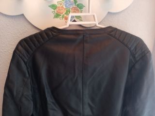Chaqueta negra cuero sintético Lefties - Talla L
