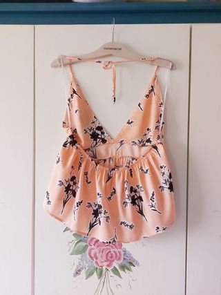 Top Halter estampado floral