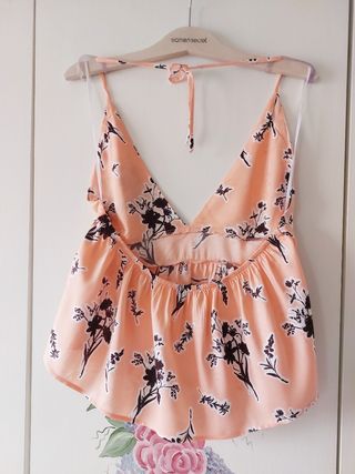 Top Halter estampado floral