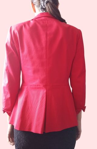 Chaqueta roja mujer - Talla 38 pero es como una S