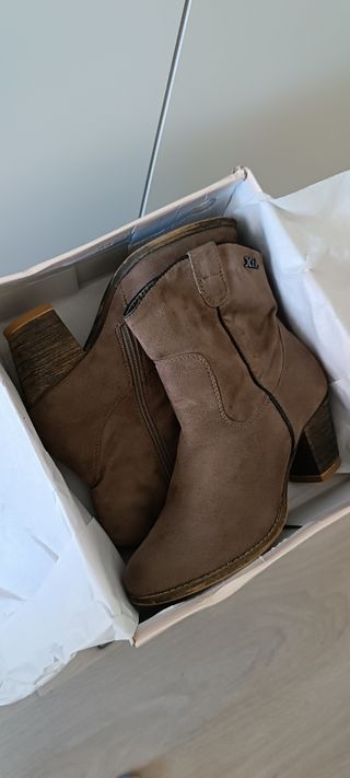 Botines Mustang marrón/taupé