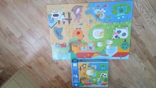 Puzzle granja 20 piezas, tactil