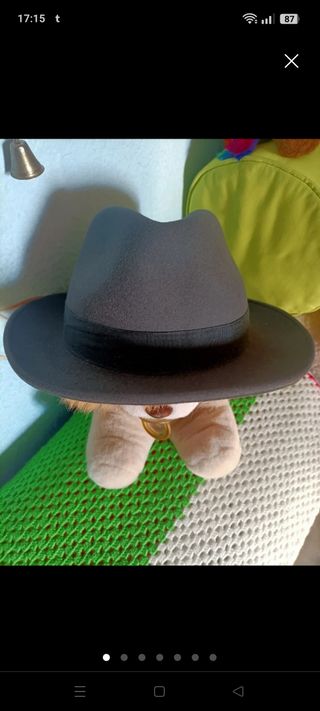 Sombrero gris fedora Sombrero Fernández & Rocha