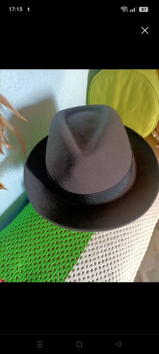Sombrero gris fedora Sombrero Fernández & Rocha