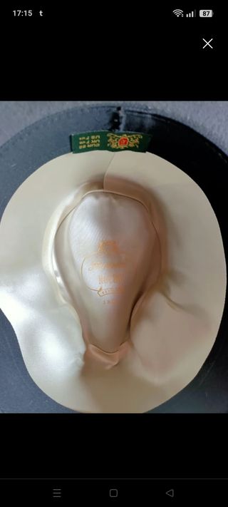 Sombrero gris fedora Sombrero Fernández & Rocha