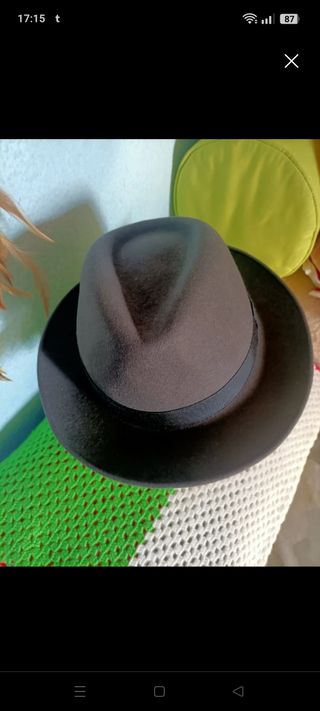 Sombrero gris fedora Sombrero Fernández & Rocha