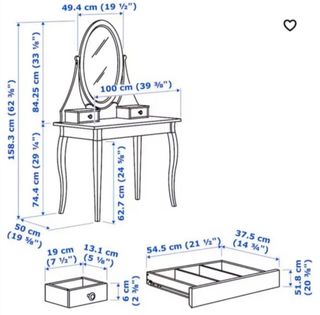 Tocador Ikea Hemnes blanco