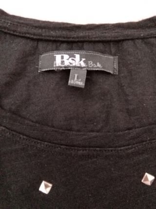 Camiseta negra tachuelas - Talla L