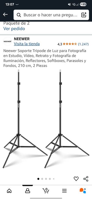Trípodes Neewer: 2 trípodes + softbox