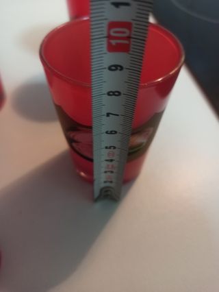 Vasitos rojos de aperitivo vintage