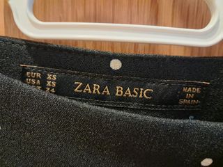 Bermuda negra lunares lazo XS