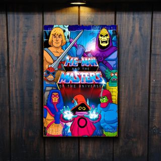 PLACA METALICA MASTERS UNIVERSO HEMAN CARTEL METAL