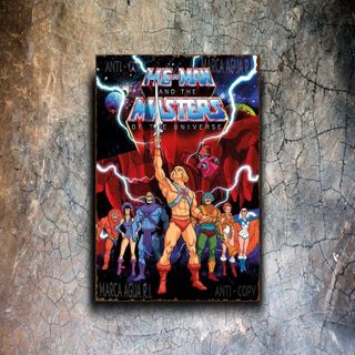 PLACA METALICA MASTERS UNIVERSO HEMAN CARTEL METAL