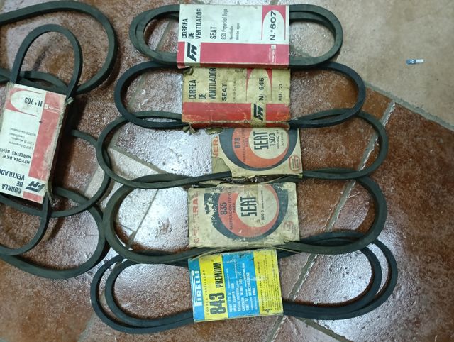 Correas motor clásicas DKW, Perkins, Seat, Barreir