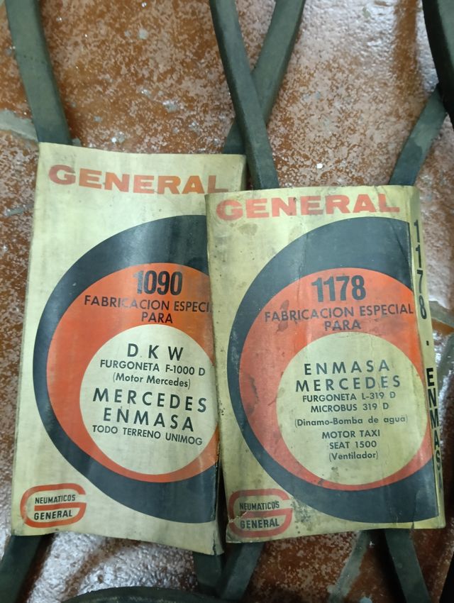 Correas motor clásicas DKW, Perkins, Seat, Barreir