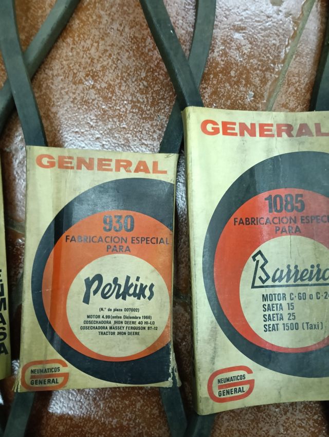 Correas motor clásicas DKW, Perkins, Seat, Barreir