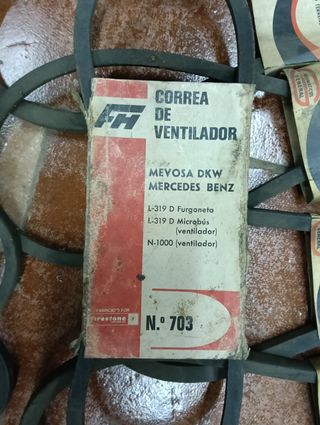 Correas motor clásicas DKW, Perkins, Seat, Barreir