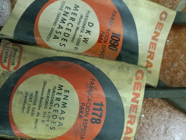 Correas motor clásicas DKW, Perkins, Seat, Barreir