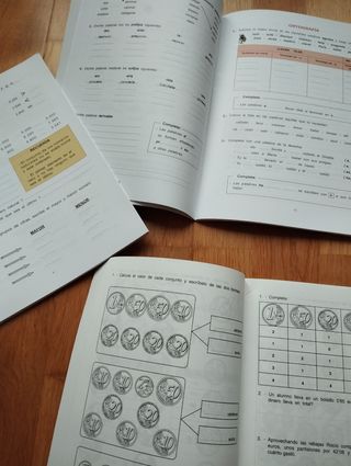 Libros puente para nuevos cursos escolares.