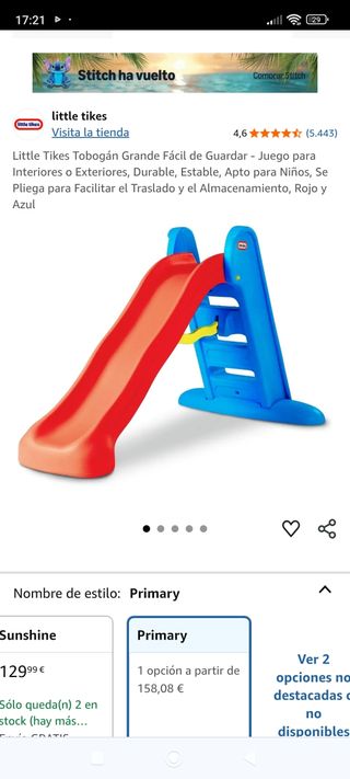 Tobogán Little Tikes infantil