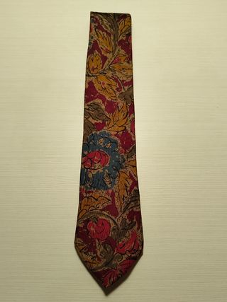 Corbata Dustin, seda natural, multicolor vintage