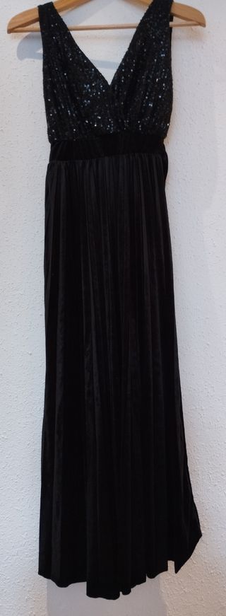 Vestido cóctel negro talla S